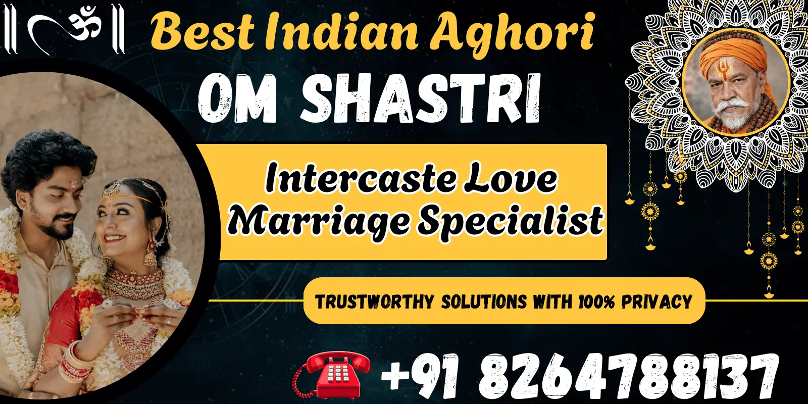 intercaste love marriage specialist slider image
